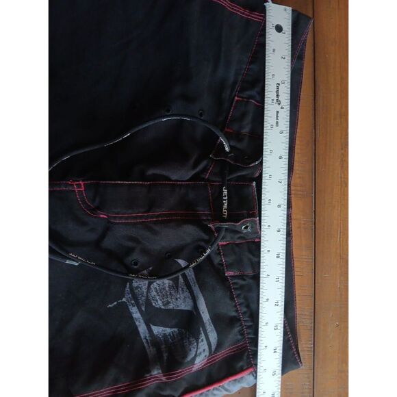 Jet Pilot Board Shorts 32 Black Red Swim Beach Coast Trunk Surf Outdoor Preppy‎ - Picture 5 of 9